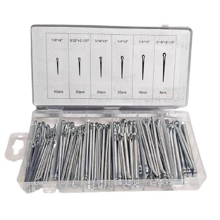 Set Universale Assortimento Coppiglie 144 Pezzi Perni Fermi Di Sicurezza