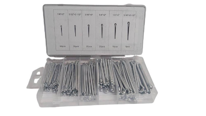 Set Universale Assortimento Coppiglie 144 Pezzi Perni Fermi Di Sicurezza