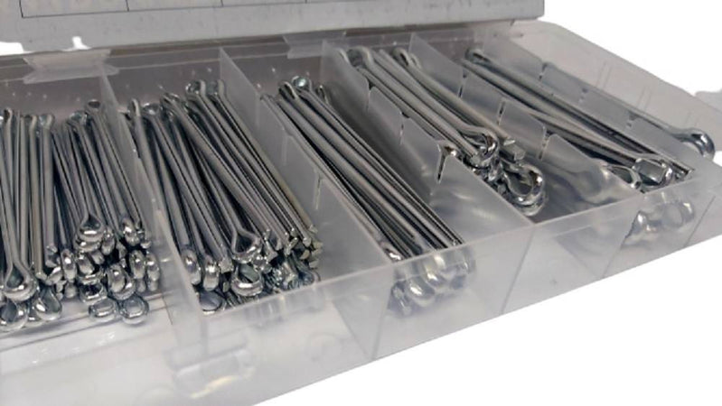 Set Universale Assortimento Coppiglie 144 Pezzi Perni Fermi Di Sicurezza