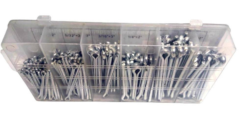 Set Universale Assortimento Coppiglie 144 Pezzi Perni Fermi Di Sicurezza