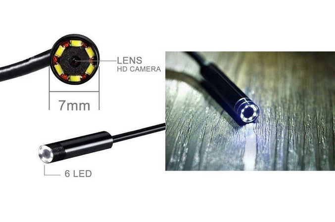 Telecamera Endoscopica 1.5 Metri Tubo Flessibile Usb 6led Impermeabile Ispezione