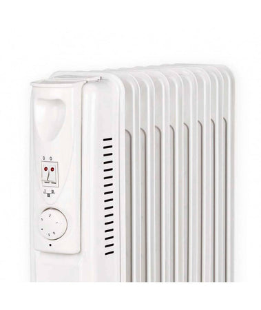 Radiatore Elettrico Ad Olio 9 Elementi Con Rotelle Da 2000w Basso Consumo Stufa