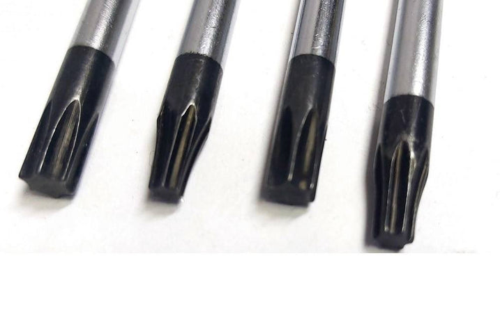 Set 4 Pz Cacciaviti Torx Extra Lunghi Con Punta Magnetica 600 Mm T20 T25 T30 T40