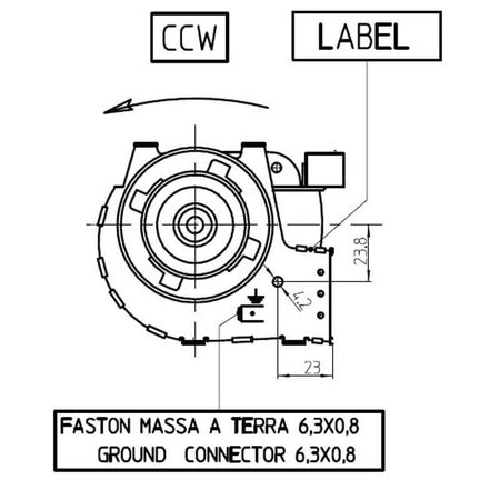 Ventola tangenziale FERGAS 4M5206 stufe a pellet 14706035