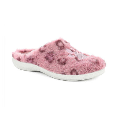 INBLU Pantofola leopardata con zampina EC97