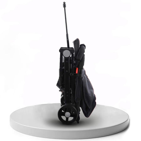 Passeggino Ultraleggero Chiusura Facilitata Salvaspazio Portata 15 kg Nero