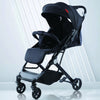 Passeggino Ultraleggero Chiusura Facilitata Salvaspazio Portata 15 kg Nero