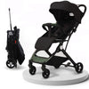 Passeggino Ultraleggero Chiusura Facilitata Salvaspazio Portata 15 kg Nero