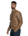 U05 - Biker Uomo Cuoio in vera pelle