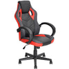 Sedia Gaming Poltrona Ufficio Direzionale 5Ruote Girevoli Sportiva Racer Nero Rosso