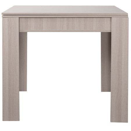 Tavolo da Pranzo Quadrato 90x90cm Allungabile a 180cm Apertura a Libro Tortora