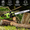 Motosega Elettrica 2400W Sega a Catena Taglio 40cm Legna Rami con Freno e olio