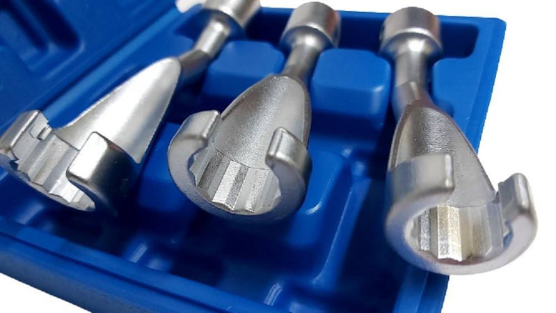 Set 3 Chiavi Aperte Per Raccordi Carburatori Iniettori 1/2" 14 17 19mm Fs-15663