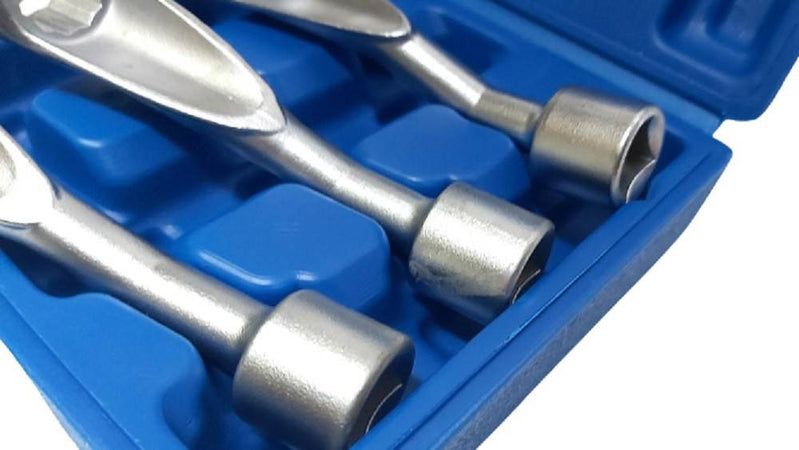 Set 3 Chiavi Aperte Per Raccordi Carburatori Iniettori 1/2" 14 17 19mm Fs-15663