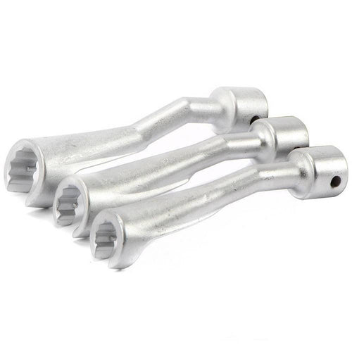 Set 3 Chiavi Aperte Per Raccordi Carburatori Iniettori 1/2 14 17 19mm Fs-15663