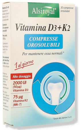 Vitamina d3(2000u.i.)+k2 30 compresse