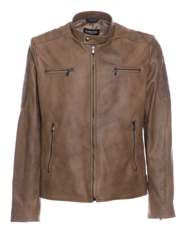U05 - Biker Uomo Cuoio in vera pelle