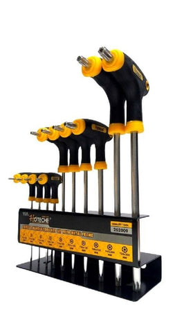 Set 10 Pz Chiavi Torx Con Impugnatura A T Cacciaviti Manico Antiscivolo 262009