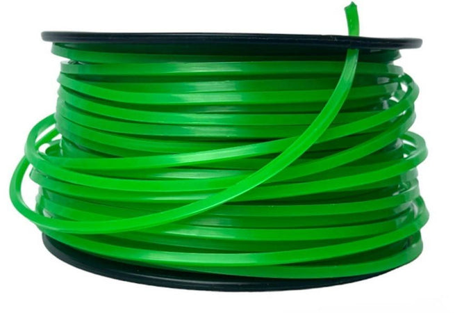 Filo Per Decespugliatore Quadrato 5 Mm Bobina 100mt Taglaerba Cavo Matassa Verde