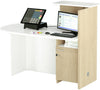 Reception stondata con struttura in nobilitato verniciato cm. 142,5x83x117h