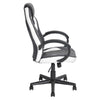 Sedia Gaming Poltrona Ufficio Direzionale 5Ruote Girevoli Sportiva Racer Nero Bianco