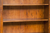 Biscottini Libreria in legno massello di tiglio finitura noce L108xPR38xH211 cm. Made in Italy