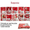 Tovaglia Copritavolo Natale Plastificata Antimacchia Varie Fantasie Mis. 120X160