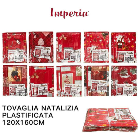 Tovaglia Copritavolo Natale Plastificata Antimacchia Varie Fantasie Mis. 120X160