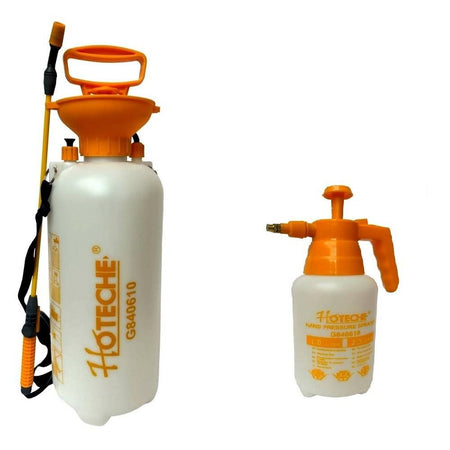 Pompa Irroratrice A Pressione 8 Litri + Spruzzino Vaporizzatore Manuale 1 Litro