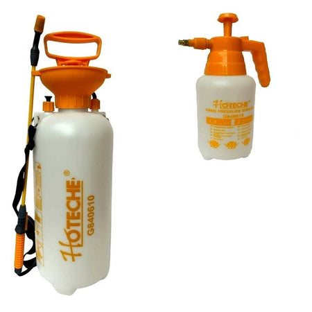 Pompa Irroratrice A Pressione 8 Litri + Spruzzino Vaporizzatore Manuale 1 Litro