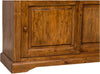 Biscottini Credenza Country Biscottini Legno Tiglio Noce 142x50x225 Artigianale Italiano