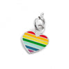Marlù CHARM CUORE ARCOBALENO ACCIAIO
