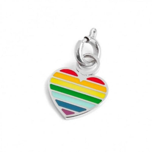 Marlù CHARM CUORE ARCOBALENO ACCIAIO
