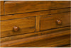 Biscottini Credenza Country Biscottini Legno Tiglio Noce 142x50x225 Artigianale Italiano