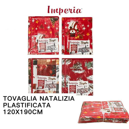 Tovaglia Copritavolo Natale Plastificata Antimacchia Varie Fantasie Mis. 120X190