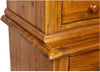 Biscottini Credenza Country Biscottini Legno Tiglio Noce 142x50x225 Artigianale Italiano