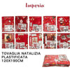 Tovaglia Copritavolo Natale Plastificata Antimacchia Varie Fantasie Mis. 120X190