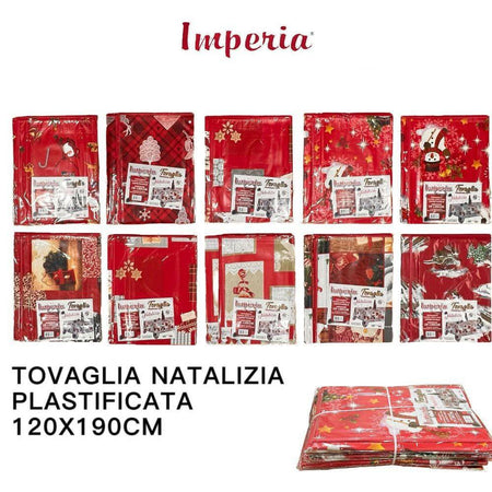 Tovaglia Copritavolo Natale Plastificata Antimacchia Varie Fantasie Mis. 120X190
