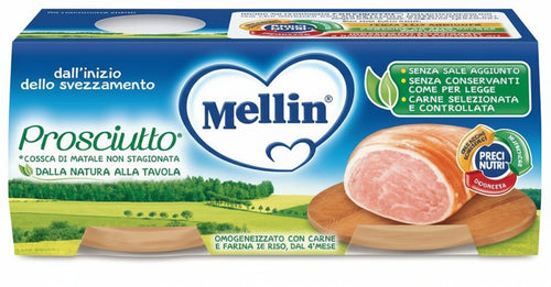 Mellin omog prosciutto 2x80g