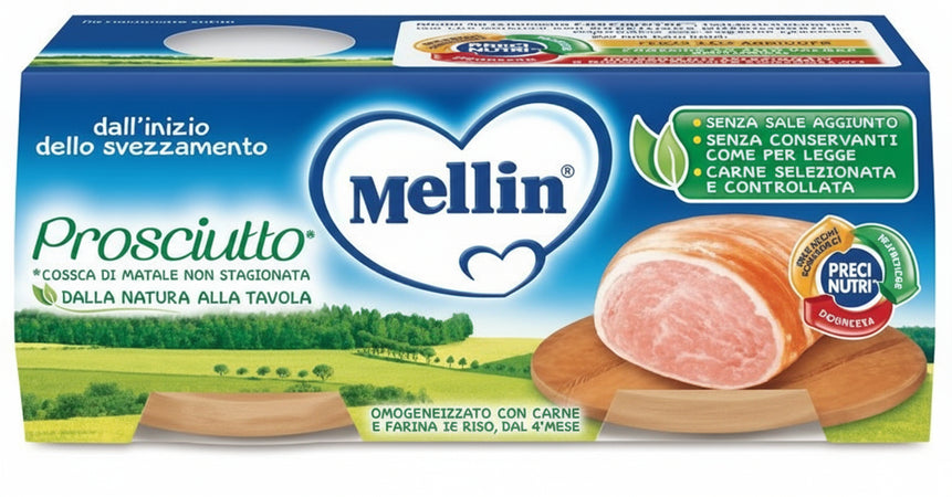 Mellin omog prosciutto 2x80g