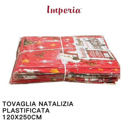 Tovaglia Copritavolo Natale Plastificata Antimacchia Varie Fantasie Mis. 120X250