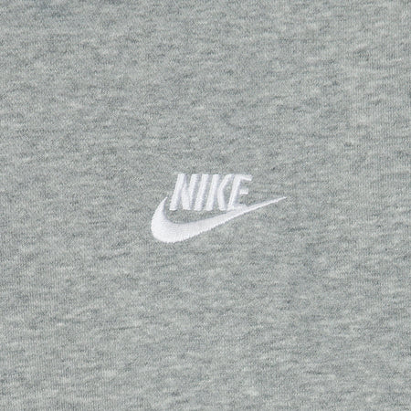 Nike Felpa Leggera Cappuccio Uomo Sportswear Club Hoodie Dk Grey Heather/matte Silver/white da uomo