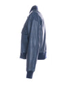 Lisa - Bomber Donna Blu in vera pelle