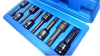 Set 8 Pezzi Chiavi Bussole Torx Attacco 1/2 T30 T80 A Impatto Lunghe 78 Mm