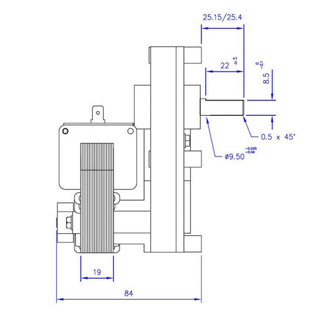 Motoriduttore Mellor FB1330 stufe a pellet 14702011
