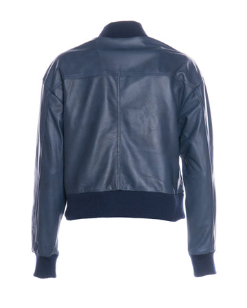Lisa - Bomber Donna Blu in vera pelle