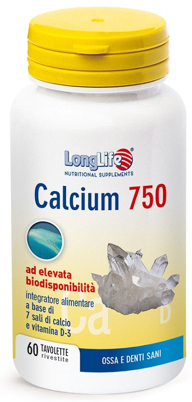 Longlife calcium 750mg 60tav