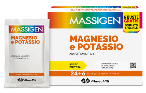 Magnesio e potassio 24+6 bustine