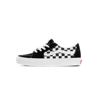 VANS Scarpa Bassa Uomo Sk8-low (canvas/suede) Black/checkerboard da uomo