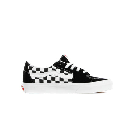 VANS Scarpa Bassa Uomo Sk8-low (canvas/suede) Black/checkerboard da uomo